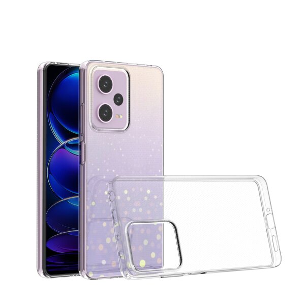 Ultra Clear 0.5mm Hülle kompatibel mit Xiaomi Redmi Note 12 Pro Thin Cover Transparent