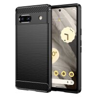 Carbon Case kompatibel mit Motorola Moto G53 flexible...