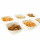6-Teilig Snack Schalen Set Dipschalen für Süßigkeiten Servierschalen AL-3055 weiß