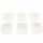 6-Teilig Snack Schalen Set Dipschalen für Süßigkeiten Servierschalen AL-3031 weiß