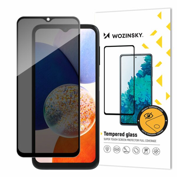 Privacy Glass Schutzglas kompatibel mit Samsung Galaxy A13 mit Anti Spy Blickschutzfilter