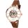 Sekonda - Damen -Armbanduhr 2315.27 Analog Quartz Uhr Strap Ladies Jewellery Skeleton braun