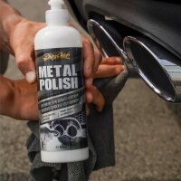 ShinyChiefs METAL POLISH - Hochglanz Autopolitur für Chrom, Edelstahl und Aluminium - Reinigungsstarke Auto Metallpolitur entfernt Oxidationsspuren und Verschmutzungen von allen Metallteilen, 500ml