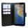 Buch Tasche "Fancy" kompatibel mit ZTE Blade Axon 40 Lite Handy Hülle Etui Brieftasche Schutzhülle mit Standfunktion, Kartenfach Schwarz