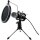 Varr Gaming Mikrofon Scenic Jack 3,5MM SCHWARZ + POP Filter + Shock Basket + STATIV + Adapter