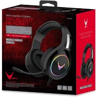 Varr Gaming RGB Over-Ear Kopfhörer Gaming-Headset HI-FI Stereo Mikrofon VH6060 Schwarz