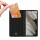 Skin Pro Hülle kompatibel mit Google Pixel 7a Flip Card Wallet Stand Schwarz