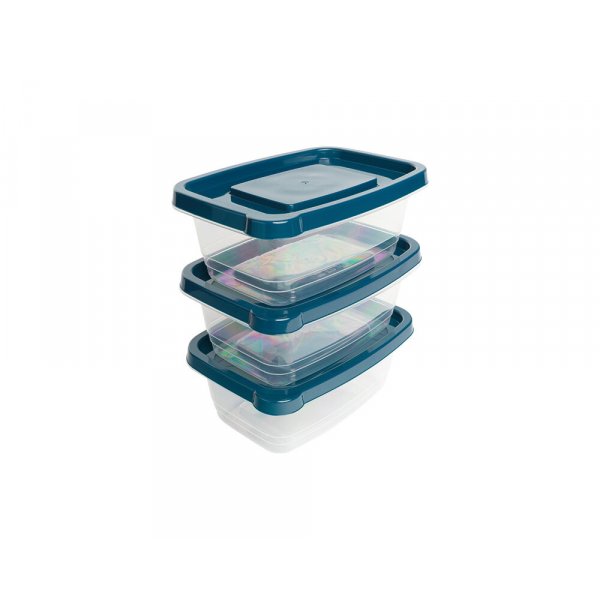 MICHELINO Vorratsdosen Behälter Set Aufbewahrung 3tlg Set Lebensmittelbehälter Vorratsbehälter