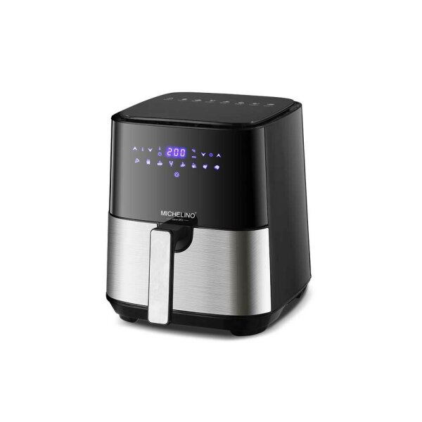 MICHELINO Heißluft-Fritteuse Airfryer Digital 5,0 L, 1450W Schwarz