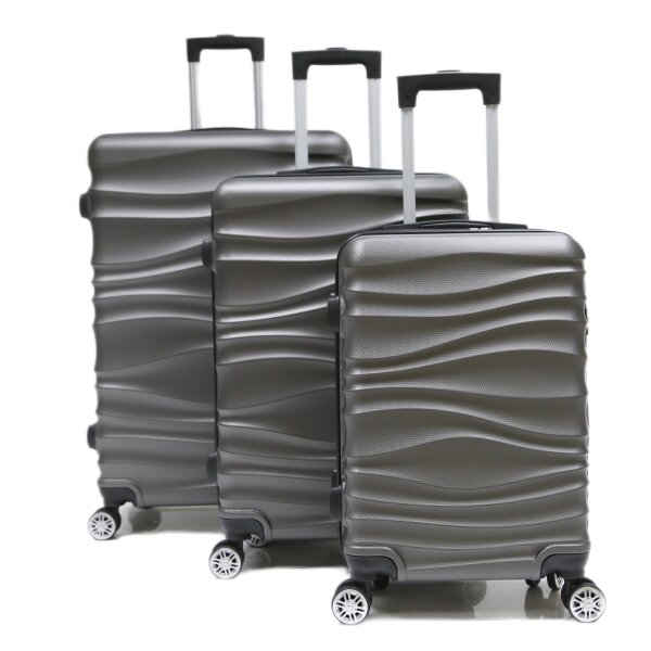 Reisekoffer Koffer 3 tlg Hartschale Trolley Set Kofferset Handgepäck Gepäck Reisetasche ABS-04