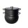 3 tlg Kuskus Topf 8L Dampfgarer COUSCOUS Ø24cm Dampfkocher Gemüse Steamer Induktion Mantykocher schwarz