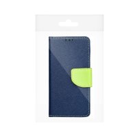 Buch Tasche "Fancy" kompatibel mit Motorola Moto G42 Etui mit Standfunktion, Kartenfach Blau-Grün