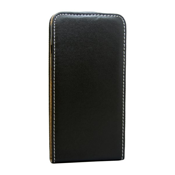 Flip Case kompatibel mit iPhone 14 Handy Tasche vertikal aufklappbar Schutzhülle Klapp Hülle Schwarz