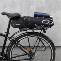 Wozinsky geräumige Fahrrad Satteltasche Satteltasche groß 12l schwarz (WBB9BK)