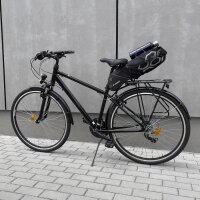 Wozinsky geräumige Fahrrad Satteltasche Satteltasche groß 12l schwarz (WBB9BK)