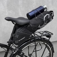 Wozinsky geräumige Fahrrad Satteltasche Satteltasche groß 12l schwarz (WBB9BK)