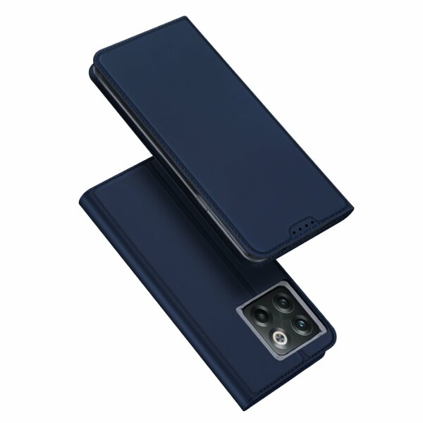 Skin Pro Hülle kompatibel mit Motorola Moto G32 Flip Card Wallet Stand Blau