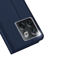 Skin Pro Hülle kompatibel mit Motorola Moto G32 Flip Card Wallet Stand Blau