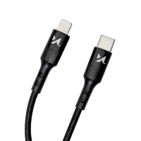 Wozinsky Ladekabel USB Typ C Kabel - iPhone Anschluss Power Delivery 18W Schwarz
