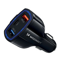 Wozinsky KFZ-Adapter Autoladegerät USB x2 und USB C...