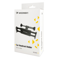 Wozinsky 2-in-1-Handyhalterung für Kopfstütze mit Aufhänger schwarz (WTHBK2)