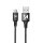 Wozinsky Ladekabel Schnellladekabel USB Kabel - MicroUSB 2.4A Schwarz