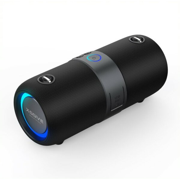 Bluetooth Lautsprecher 14W, USB, AUX, FM, RGB-Lichter, 3600mAh