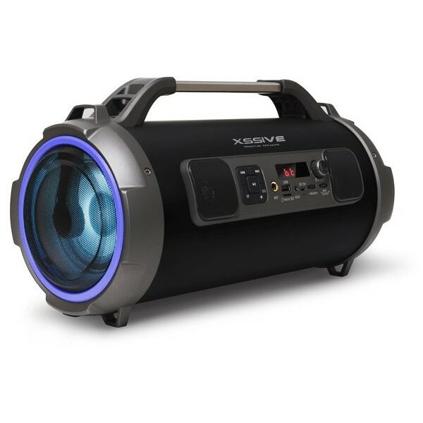 Bluetooth 5.0 Lautsprecher 24W, Micro SD USB AUX FM RGB-Licht, 3600mAh