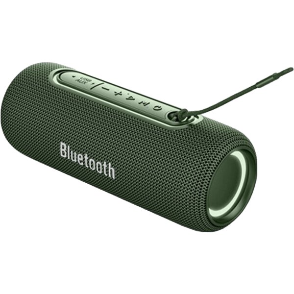 Bluetooth 5.0 Lautsprecher 10W, USB AUX FM RGB-Licht, 2000mAh Grün