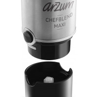 Arzum AR1162 Chefblend 1000-Watt Maxi-Mixer-Set, 500 ml und 700 ml Edelstahl Silber-Schwarz