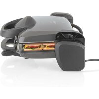 Arzum Mistost 1800 Watt Grill und Sandwichmaker, Platz für 4 Scheiben Toast Schwarz