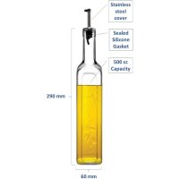 Pasabahce Homemade Essig-/ Öl-Karaffe/Spender 2er Set 500ml Fassungsvermögen 80229 Glas