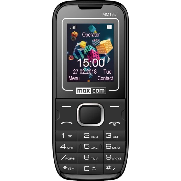 MaxCom MM135 Handy 4,5 cm (1.77 Zoll) 60 g Schwarz, Blau