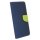 Buch Tasche "Fancy" kompatibel mit XIAOMI REDMI NOTE 12S Handy Hülle Etui Brieftasche Schutzhülle mit Standfunktion, Kartenfach Blau-Grün