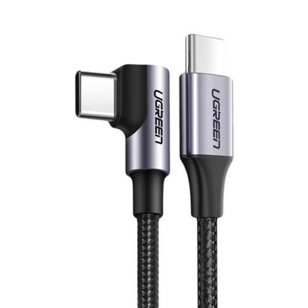 Ugreen USB Type C - USB Type C Power Delivery Lade- und Datenkabel 60W 20V 3A 1m schwarz-graues Kabel