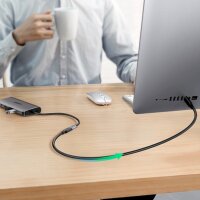 Ugreen Kabelverlängerungsadapter USB C (männlich) - USB C (weiblich) 100W 10Gb/s 1m schwarz