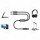 Joyroom AUX-Splitterkabel 3,5-mm-Miniklinke (weiblich) - 2x 3,5-mm-Miniklinke (männlich - Mikrofon und Kopfhörer) 0,2 m schwarz (SY-A05)