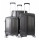 Reisekoffer Koffer 3 tlg Trolley Set Kofferset Gepäck Polycarbonat schwarz