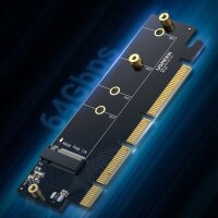 Ugreen Erweiterungskartenadapter PCIe 4.0 x16 auf M.2 NVMe M-Key schwarz (CM465)