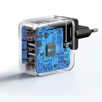 Ugreen Schnellladegerät GaN USB / 2xUSB C 65W Adapter EU / UK / US Stecker schwarz (CD296)