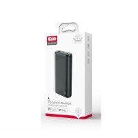 XO Powerbank PR150 20000mAh QC18W PD 20W, schwarz