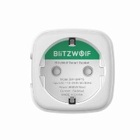 Blitzwolf BW-SHP15, ZigBee-Steckdose, 3680W Intelligente Steckdose App- oder Sprachsteuerung Weiß