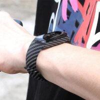 Silikonarmband Xiaomi Mi Band 7 Ersatz-Silikon-Armband Carbon Schwarz