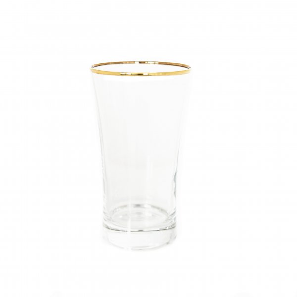 Pasabahce 6-Teilig Iconic Wassergläser Azur Gold Wasser-Gläser Ikonisches Longdrink Glas 300 cc