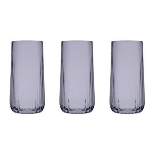 Pasabahce 420695 Nova Trinkglas Su Bardagi 3-teilig 360ML Grau Cocktailgläser Saftglas