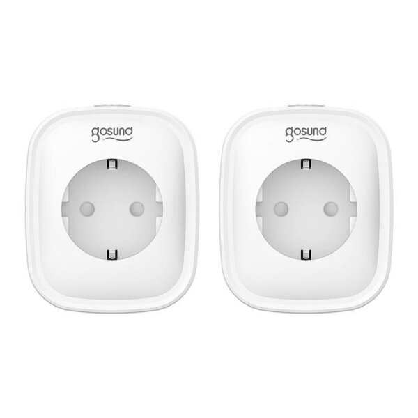 Gosund SP1 Intelligente Steckdose mit einem EU-Stecker WiFi Smart-Steckdose (2er-Pack), Tuya Weiß