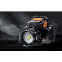 Superfire HL58 Headlight Stirnlampe , 350lm, 2500mAh, USB, 3 Betriebsmodi Schwarz-Orange