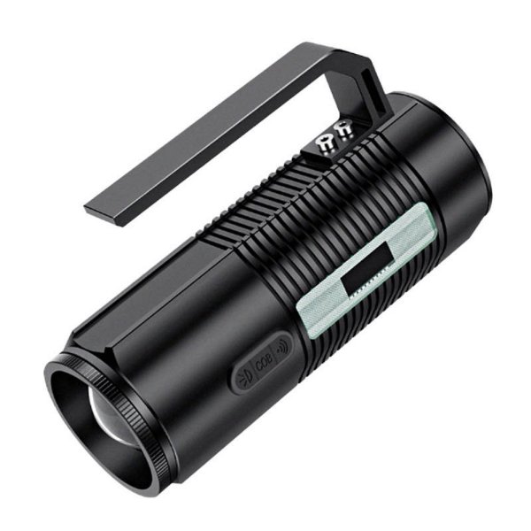 Superfire Taschenlampe Handscheinwerfer GF03, 800lm, USB Wasserfest Schwarz