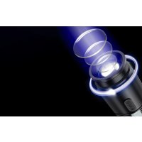 Superfire Taschenlampe Handscheinwerfer GF03, 800lm, USB Wasserfest Schwarz