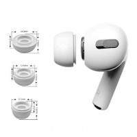 Silikon-Ohrstöpsel für Apple Airpods Pro 3er-Pack Tech-Protect weiß